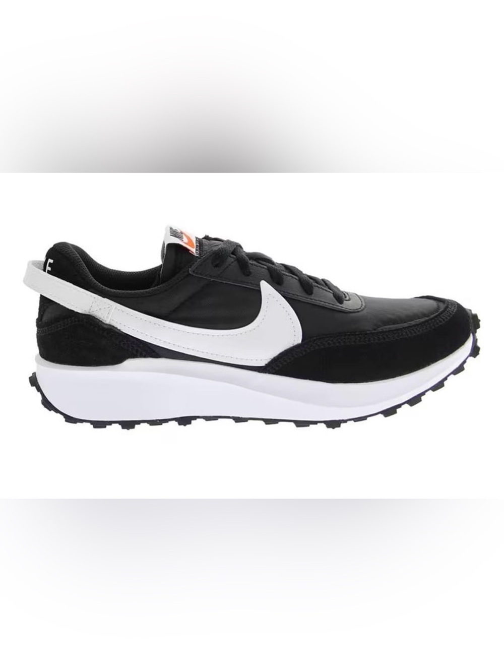 Nike Black and White Swoosh Retro Runner